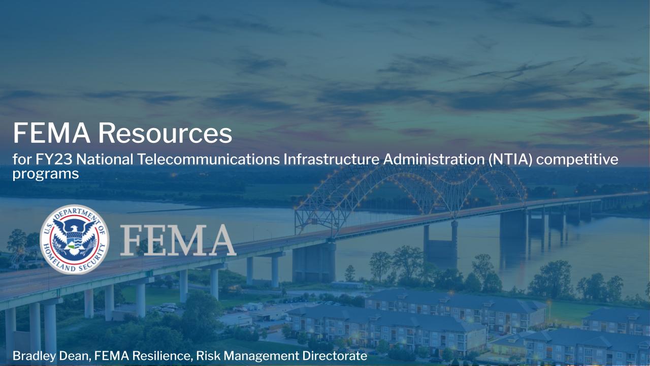 NOAA FEMA Resources U.S. Climate Resilience Toolkit